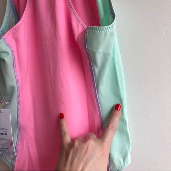 LoveShackFancy X Hurley Max Colorblock One Piece | Sz M - Picture 13 of 16